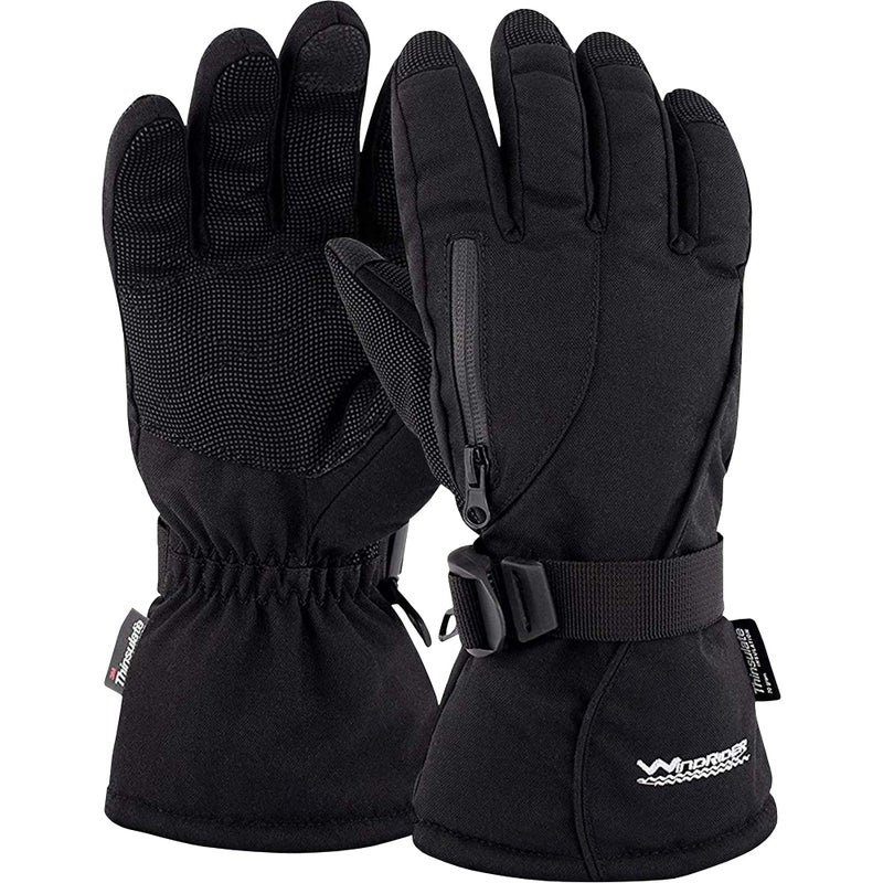 WindRider Rugged Waterproof Winter Gloves | Touchscreen Compatible | Cordura Shell, Thinsulate Insulation | Ice Fishing, Skiing, Sledding, Snowboard | for Women or Men - Image 1
